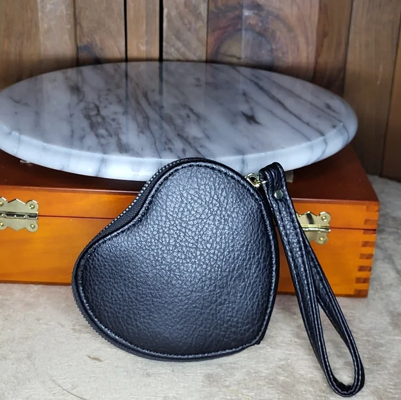 Juicy Couture Black Heart-Shaped Wristlet - Picture 6 of 14